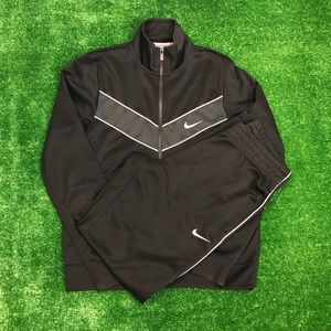 Nike Men's Black, Gray, White Track Suit